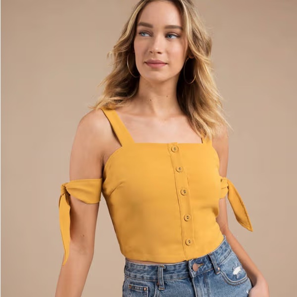 Moon River Mustard blouse size S #28